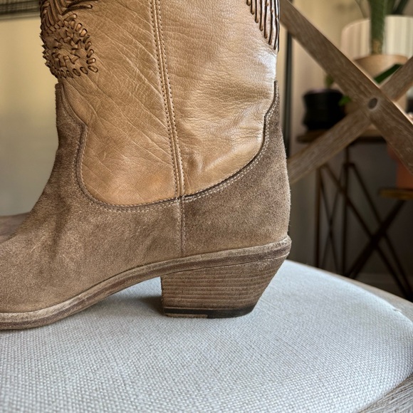 Free People Marco Delli Boho Butterfly Western Boots - Picture 10 of 16